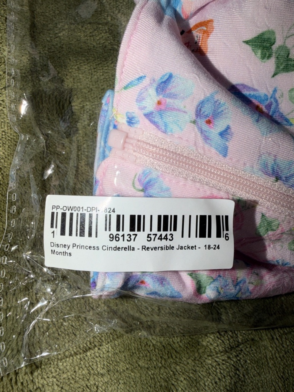 Posh Peanut Disney Princess Cinderella Reversible Jacket NWT - Picture 3 of 9